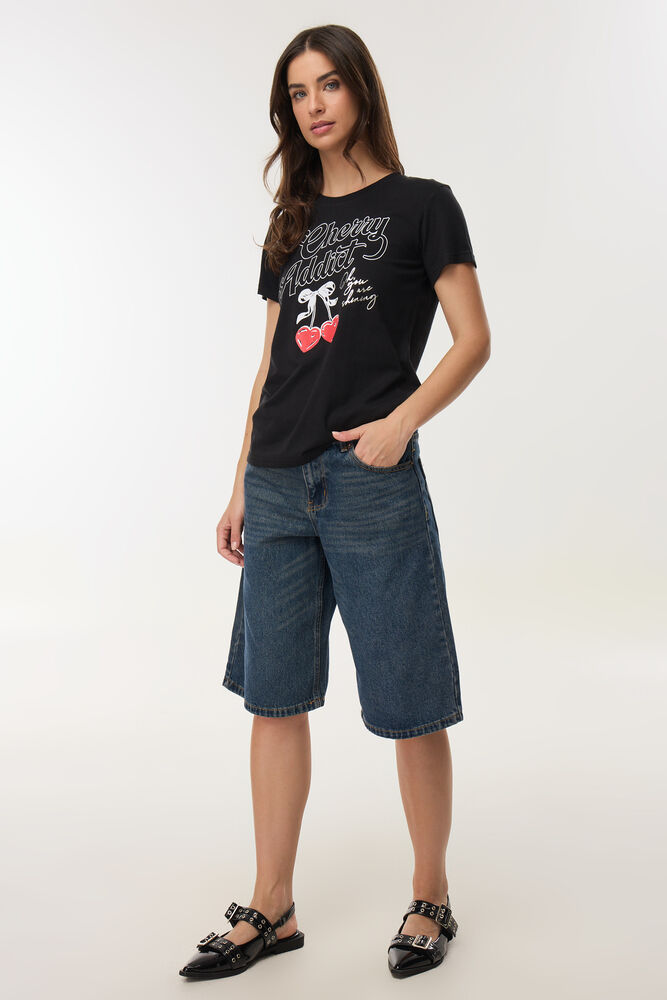 חולצת לורי אדיקט שחורה image number undefined