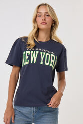 חולצת T ניו יורק נייבי