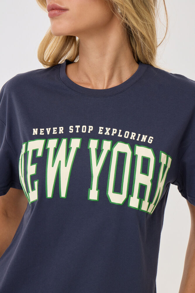 חולצת T ניו יורק נייבי image number null