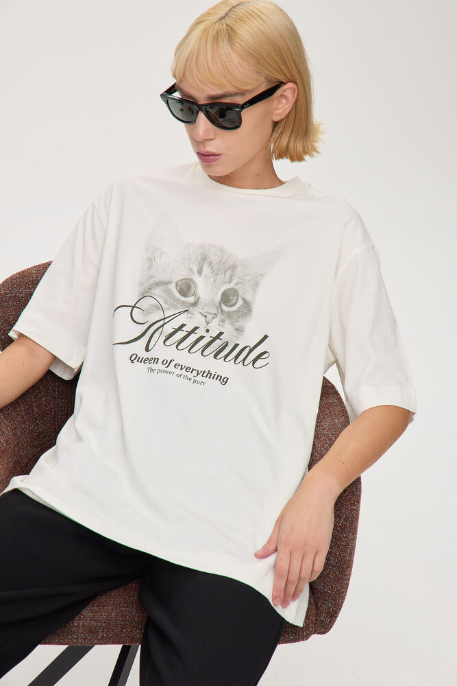 ATTITUDE CAT חולצת image number undefined